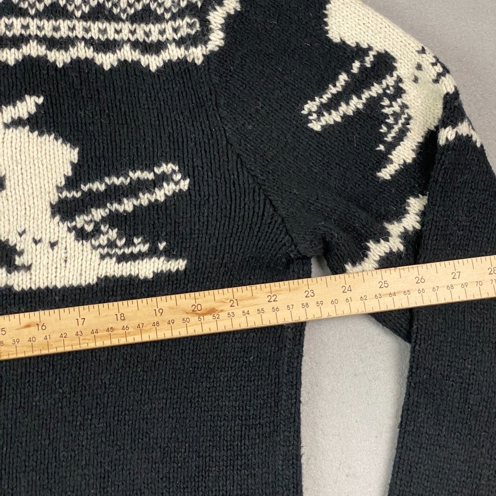 90's Polo Ralph Lauren Cashmere Ski Knit Sweter V Neck Vintage Fits Large - Picture 11 of 13